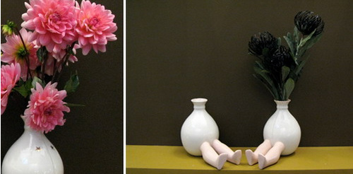 為插花而生 可愛的花瓶娃娃