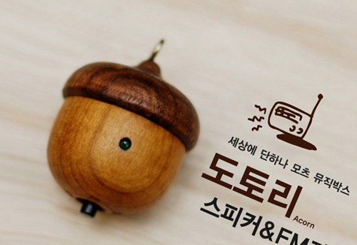 迷你橡果收音機你見過嗎