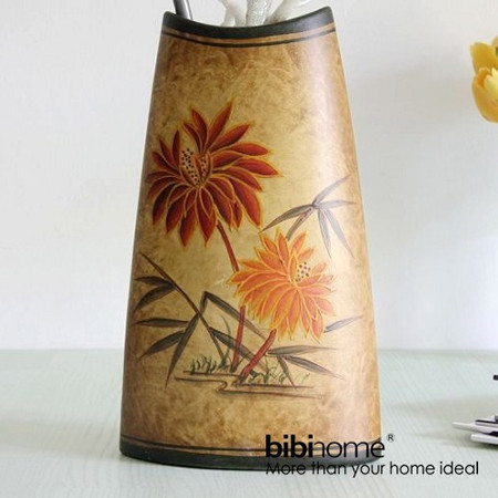 家居裝飾手繪風陶藝花瓶