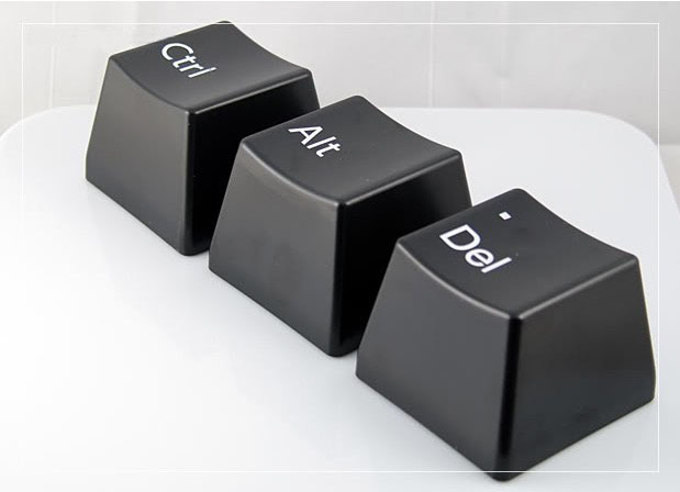 按鍵造型的極簡馬克杯