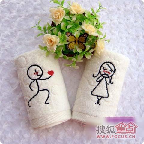創意無限可愛情侶毛巾表達心意