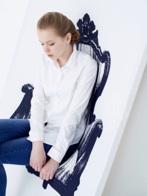 平面帆布椅子設(shè)計畫一樣的椅子