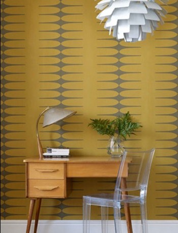 用抽象派壁紙裝扮經(jīng)典現(xiàn)代家居