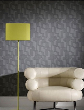 用抽象派壁紙裝扮經(jīng)典現(xiàn)代家居
