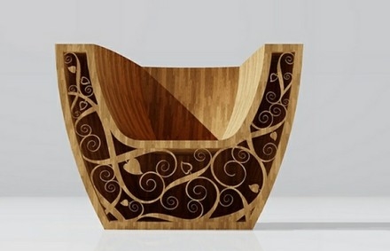 優(yōu)雅的木質(zhì)座椅